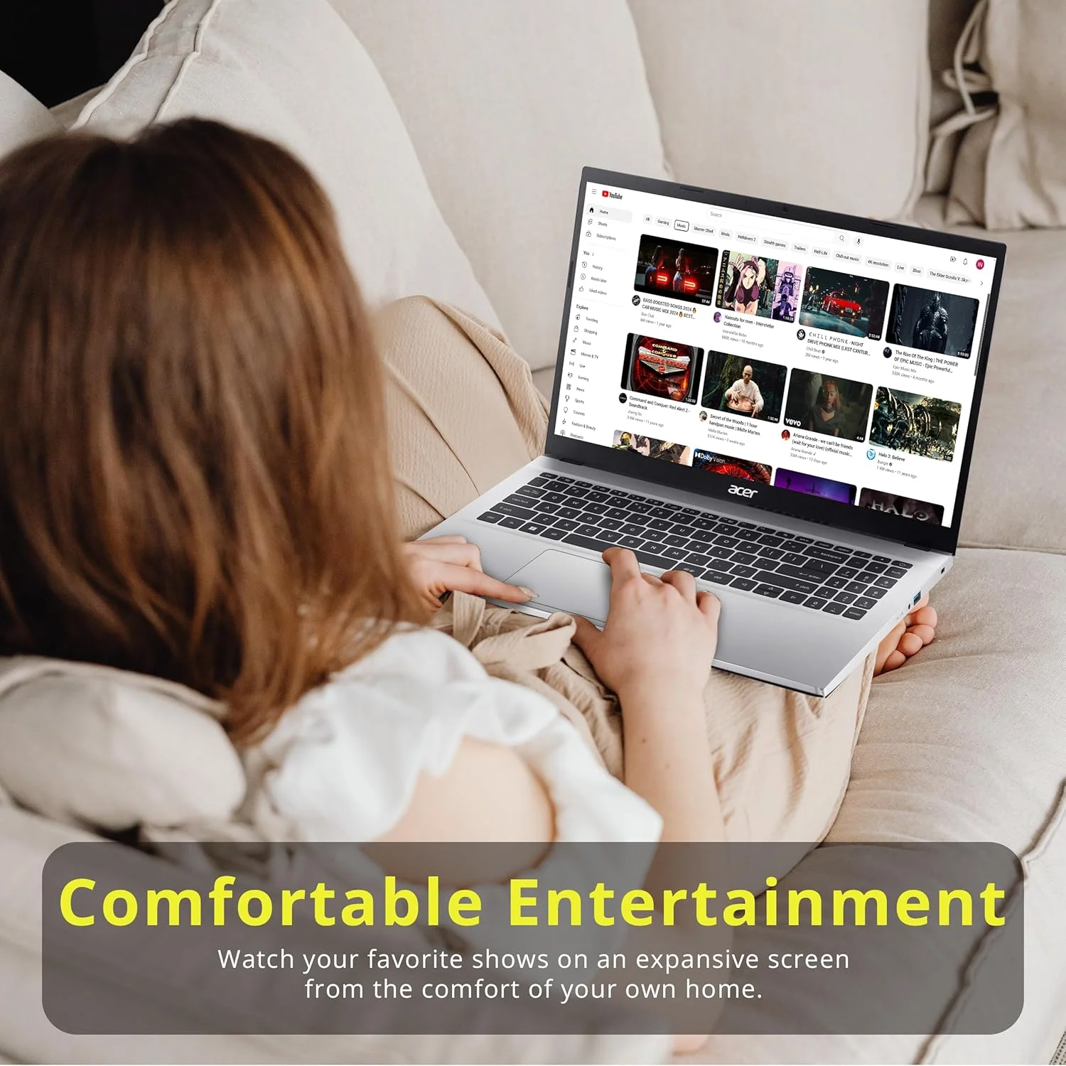 لپ تاپ ممتاز 15.6 اینچی FHD ایسر برای کسب و کار و دانشجویان، AMD Ryzen 7 5700U (بهتر از Intel i7-1165G7)، رم 40 گیگابایتی، حافظه 1.16 ترابایتی (1 ترابایت SSD + مجموعه ایستگاه docking 160 گیگابایتی)، Numpad، وب کم، WiFi 6، Win 11 Pro، نقره ای