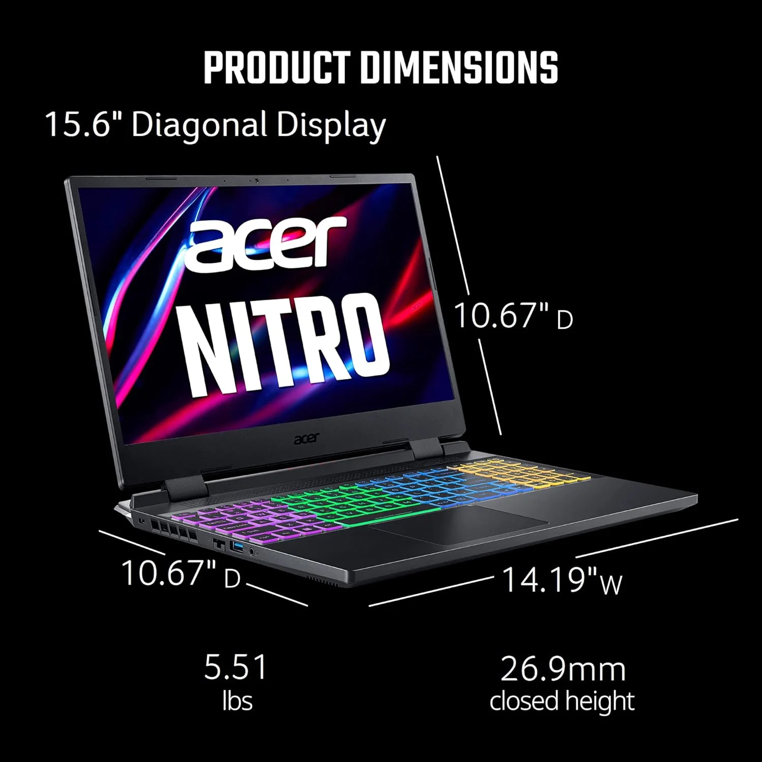 لپ تاپ گیمینگ Acer Nitro 5 AN515-58-7583 | پردازنده Intel Core i7-12700H | کارت گرافیک NVIDIA GeForce RTX 3070 Ti | صفحه نمایش 15.6 اینچی QHD 165Hz 3ms IPS | رم 16 گیگابایتی DDR4 | حافظه SSD 2 ترابایتی در RAID 0 | Killer WiFi 6 | کیبورد RGB لپ تاپ گیمینگ Acer Nitro 5 AN515-58-7583 | پردازنده Intel Core i7-12700H | کارت گرافیک NVIDIA GeForce RTX 3070 Ti | صفحه نمایش 15.6 اینچی QHD 165Hz 3ms IPS | رم 16 گیگابایتی DDR4 | حافظه SSD 2 ترابایتی در RAID 0 | Killer WiFi 6 | کیبورد RGB