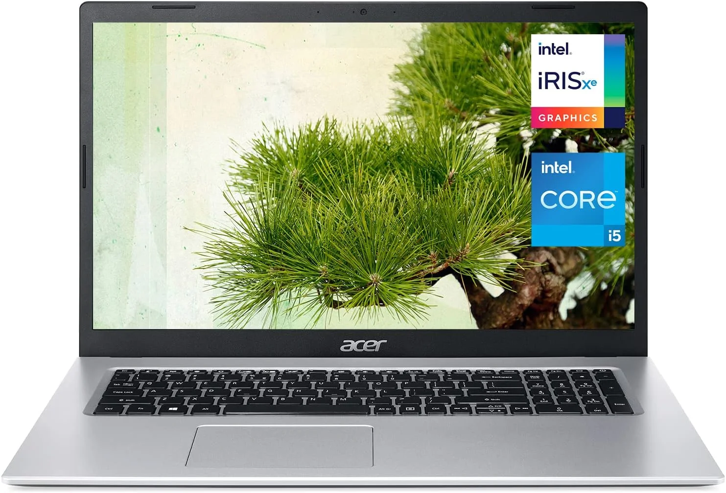 لپ تاپ Acer Aspire 3، صفحه نمایش 17.3 اینچی Full HD IPS، پردازنده نسل 11 اینتل Core i5-1135G7 (بهتر از i7-1065G7)، گرافیک Intel Iris Xe، طراحی جمع و جور، عمر باتری طولانی، 20 گیگابایت رم، 1 ترابایت SSD، ویندوز 11