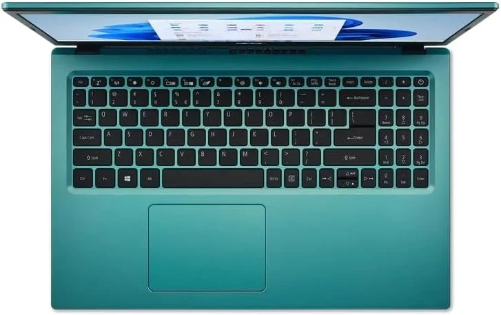 لپ تاپ باریک و ضروری Acer Aspire 3، صفحه نمایش 15.6 اینچی Full HD، رم 20 گیگابایتی، حافظه SSD 1 ترابایتی، پردازنده Intel Core i3، اترنت Rj-45، وب کم HD، HDMI، عمر باتری طولانی، ویندوز 11، آبی-سبز، به همراه لوازم جانبی GM لپ تاپ باریک و ضروری Acer Aspire 3، صفحه نمایش 15.6 اینچی Full HD، رم 20 گیگابایتی، حافظه SSD 1 ترابایتی، پردازنده Intel Core i3، اترنت Rj-45، وب کم HD، HDMI، عمر باتری طولانی، ویندوز 11، آبی-سبز، به همراه لوازم جانبی GM