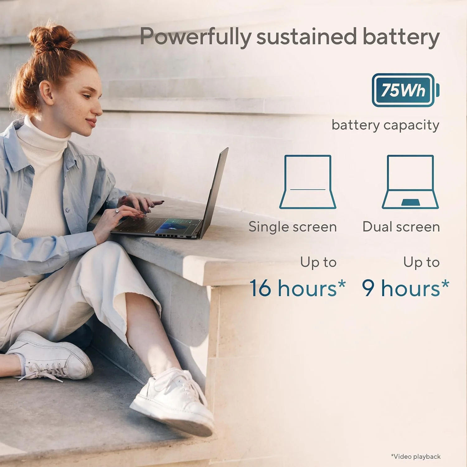 لپ تاپ ASUS Zenbook DUO، دارای دو نمایشگر لمسی 14 اینچی OLED 3K 120 هرتز، Evo، پردازنده Intel Core Ultra 9 285H، گرافیک Intel Arc، رم 32 گیگابایتی، SSD 1 ترابایتی، ویندوز 11، UX8406CA-PS99T