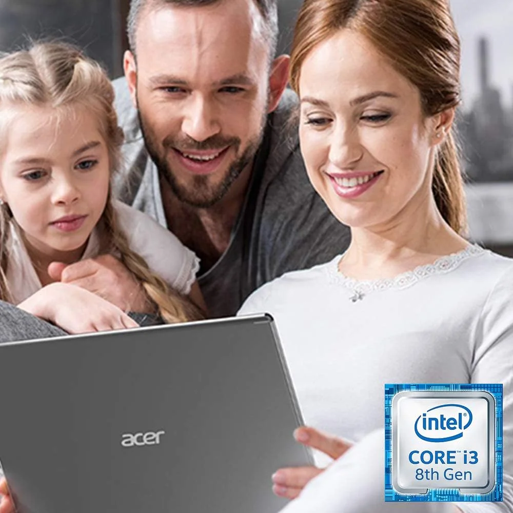 لپ تاپ باریک Acer Aspire 5، صفحه نمایش 15.6 اینچی Full HD IPS، پردازنده نسل هشتم Intel Core i3-8145U، رم 4 گیگابایتی DDR4، حافظه SSD 128 گیگابایتی PCIe NVMe، کیبورد با نور پس زمینه، ویندوز 10 در حالت S، A515-54-30Bq