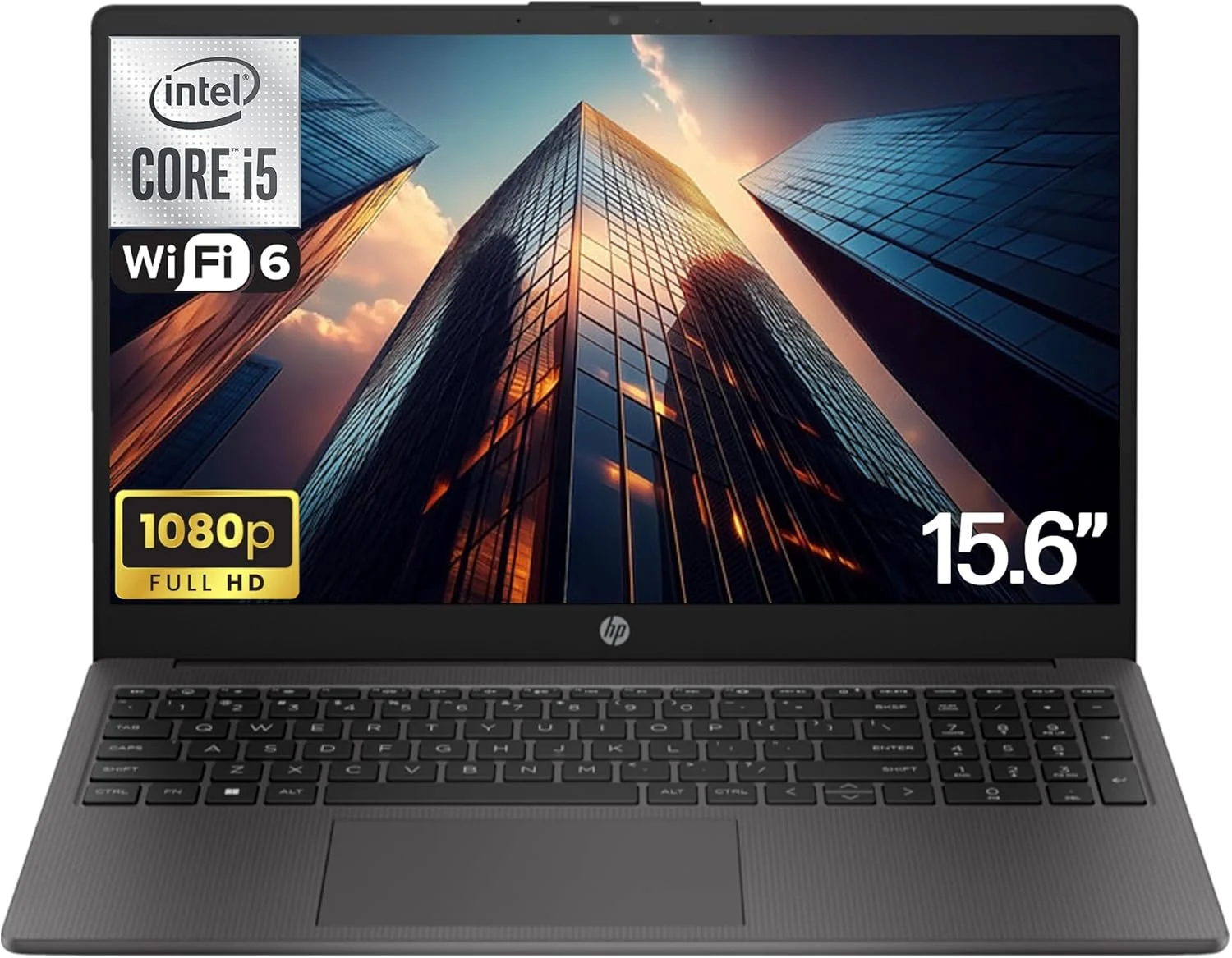 لپ تاپ تجاری HP 250 255 G10 با صفحه نمایش 15.6 اینچی FHD، پردازنده Intel Core i5-1334U (بهتر از AMD Ryzen 5 7530U)، رم 32 گیگابایتی، SSD 1 ترابایتی PCIe برای خانه، دانشجو، وب کم، صفحه کلید عددی، ویندوز 11 پرو