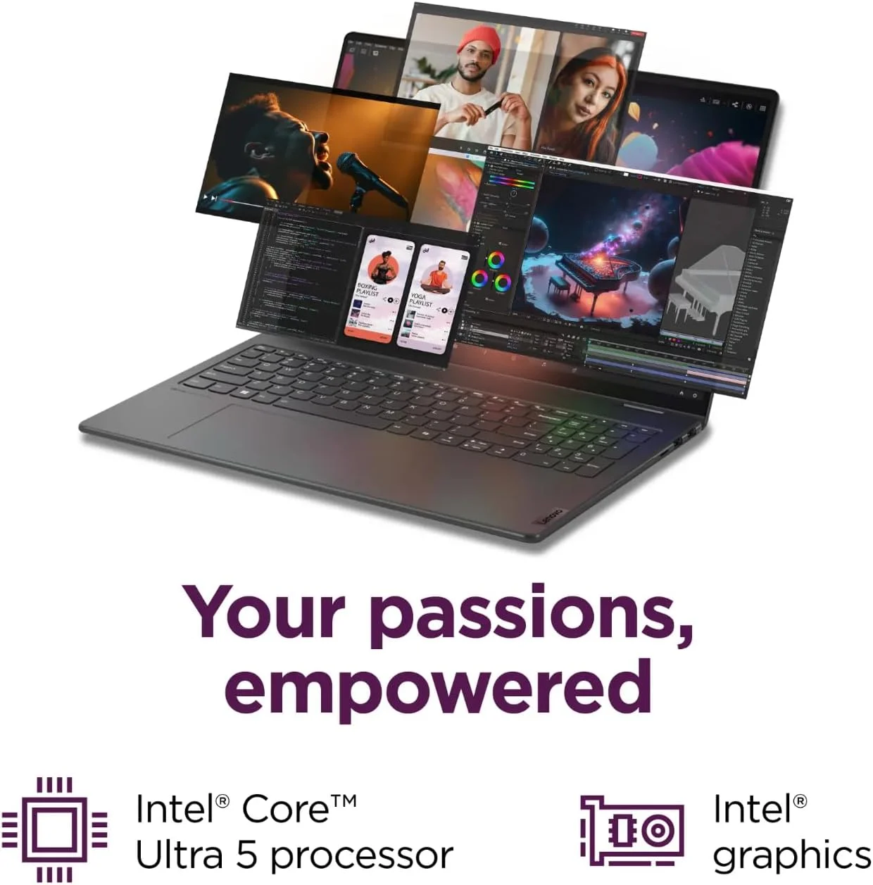 لپ تاپ 2 در 1 لنوو Yoga 7i مدل 2024، صفحه نمایش لمسی 16 اینچی 2K، پردازنده Core Ultra 5 125U (بهتر از i7-1355U)، 16 گیگابایت LPDDR5X، 300 نیت، نور پس زمینه، TB4، FP، WiFi 6E، وب کم، ویندوز 11 پرو با قلم استایلوس (16 گیگابایت رم | 1 ترابایت SSD+pro)