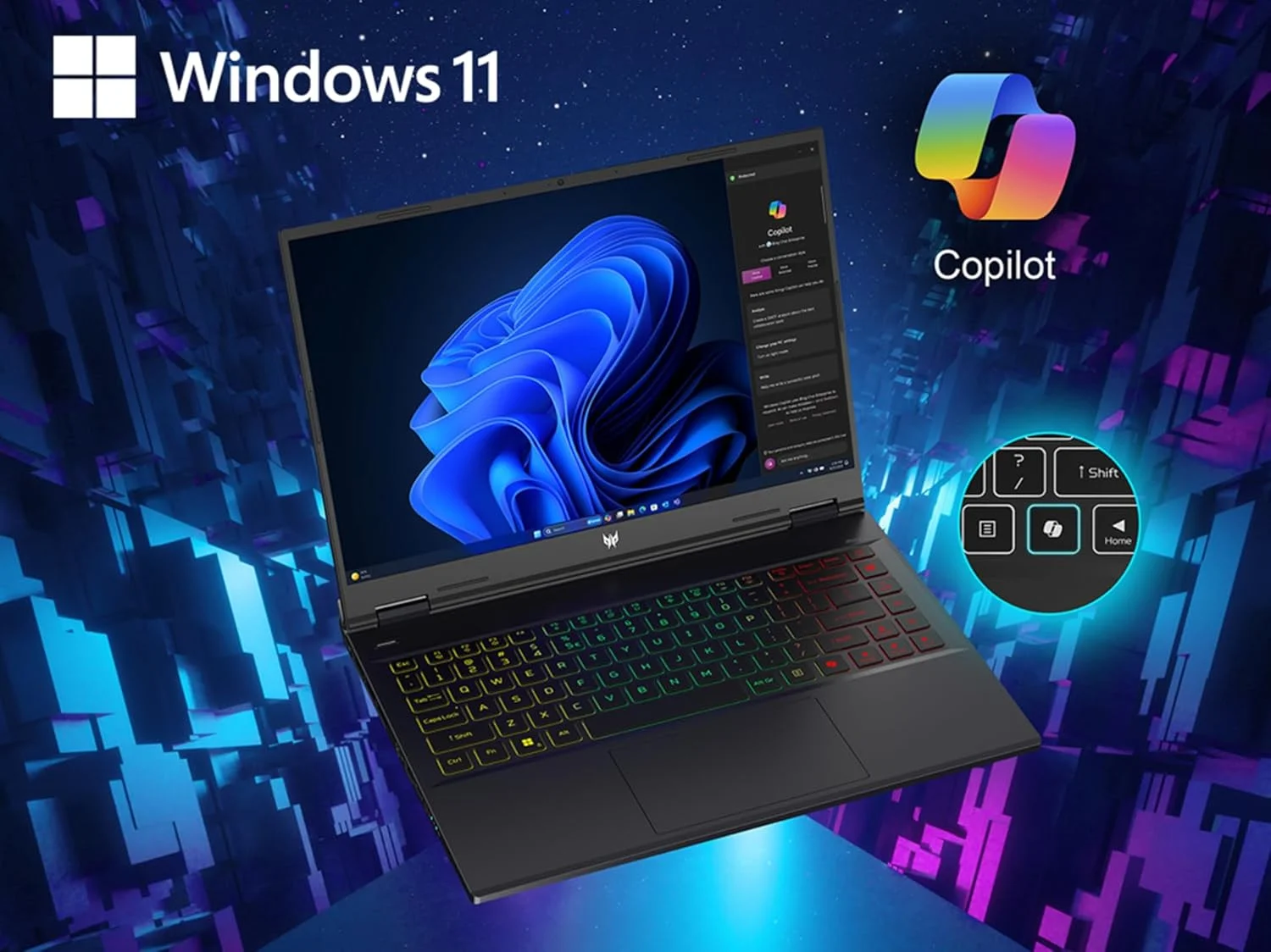 لپ تاپ گیمینگ ایسر Predator Helios Neo 14 | صفحه نمایش 14.5 اینچی WQXGA IPS 120 هرتز | مجهز به هوش مصنوعی | پردازنده Intel Core Ultra 7 155H | کارت گرافیک NVIDIA GeForce RTX 4060 | 16 گیگابایت LPDDR5X | 1 ترابایت SSD Gen 4 | PHN14-51-797W