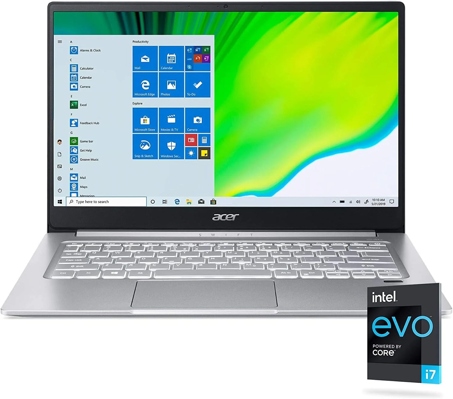 لپ تاپ تجاری سبک و باریک Acer Swift 3 مدل 2022، صفحه نمایش 14 اینچی FHD IPS، پردازنده Intel Core Evo i7-1165G7 تا 4.7 گیگاهرتز، 8 گیگابایت رم، 512 گیگابایت SSD، گرافیک Intel Iris Xe، حسگر اثر انگشت، صفحه کلید با نور پس زمینه، ویندوز 10 لپ تاپ تجاری سبک و باریک Acer Swift 3 مدل 2022، صفحه نمایش 14 اینچی FHD IPS، پردازنده Intel Core Evo i7-1165G7 تا 4.7 گیگاهرتز، 8 گیگابایت رم، 512 گیگابایت SSD، گرافیک Intel Iris Xe، حسگر اثر انگشت، صفحه کلید با نور پس زمینه، ویندوز 10