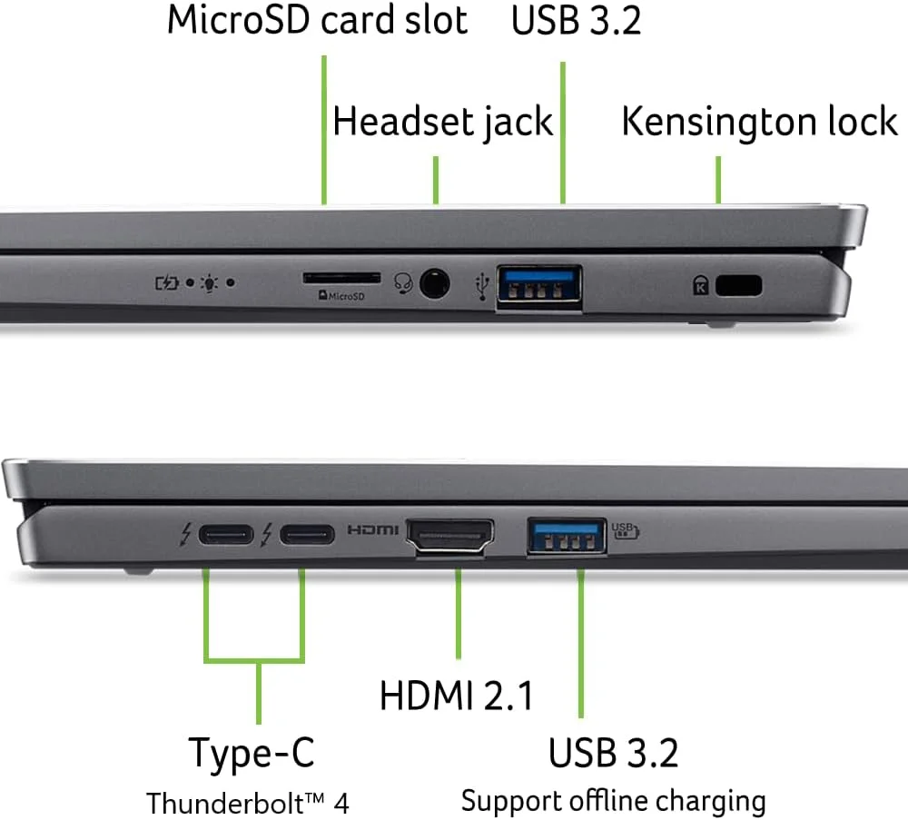 لپ تاپ Acer Swift Go 16 | صفحه نمایش لمسی 16 اینچی 1920x1200 | پردازنده Intel Core Ultra 9 نسل سیزدهم i9-13900H | 16 گیگابایت LPDDR5X | 1 ترابایت SSD | Wi-Fi 7 لپ تاپ Acer Swift Go 16 | صفحه نمایش لمسی 16 اینچی 1920x1200 | پردازنده Intel Core Ultra 9 نسل سیزدهم i9-13900H | 16 گیگابایت LPDDR5X | 1 ترابایت SSD | Wi-Fi 7