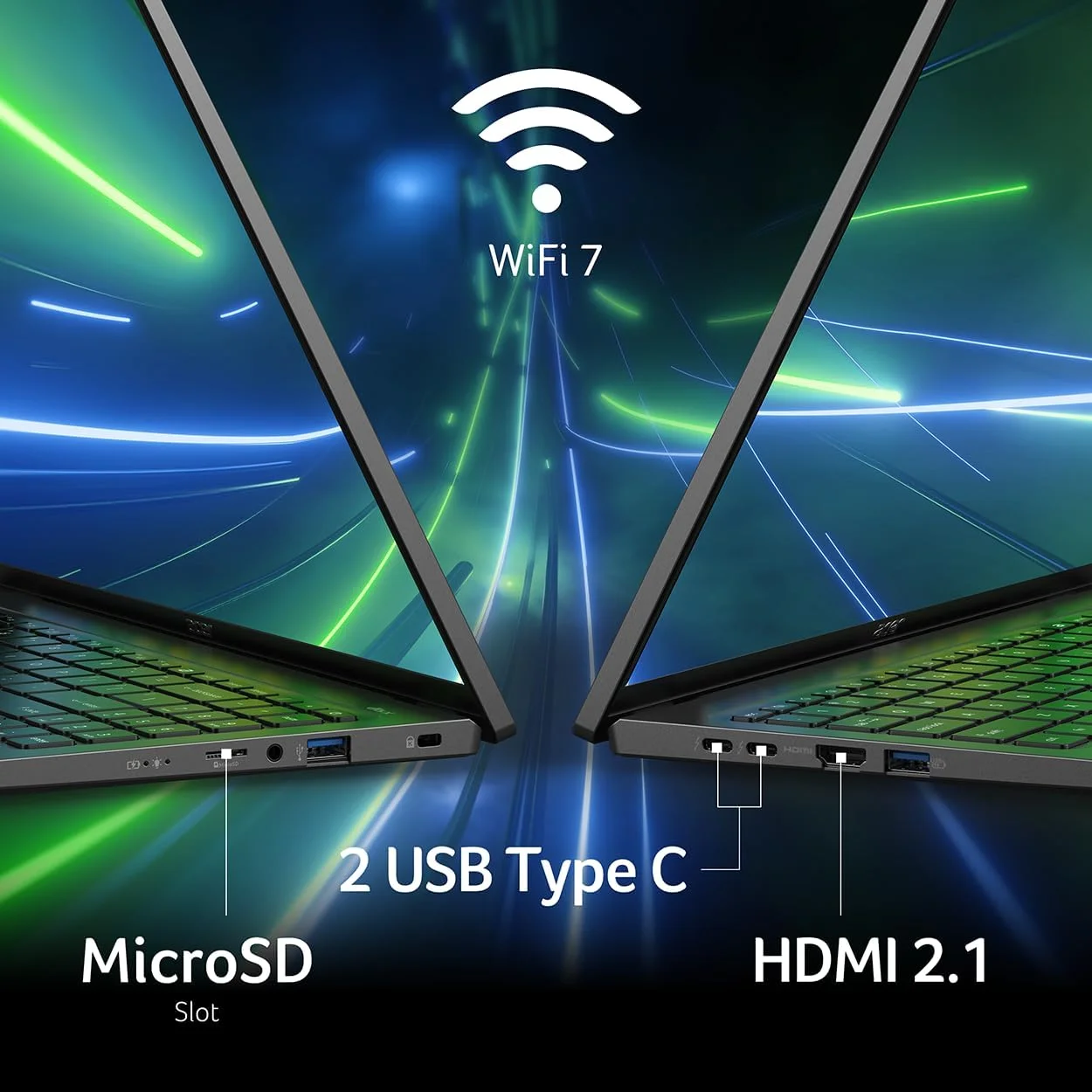 لپ تاپ Acer Swift Go 16 | صفحه نمایش لمسی 16 اینچی 1920x1200 | پردازنده Intel Core Ultra 9 نسل سیزدهم i9-13900H | 16 گیگابایت LPDDR5X | 1 ترابایت SSD | Wi-Fi 7 لپ تاپ Acer Swift Go 16 | صفحه نمایش لمسی 16 اینچی 1920x1200 | پردازنده Intel Core Ultra 9 نسل سیزدهم i9-13900H | 16 گیگابایت LPDDR5X | 1 ترابایت SSD | Wi-Fi 7