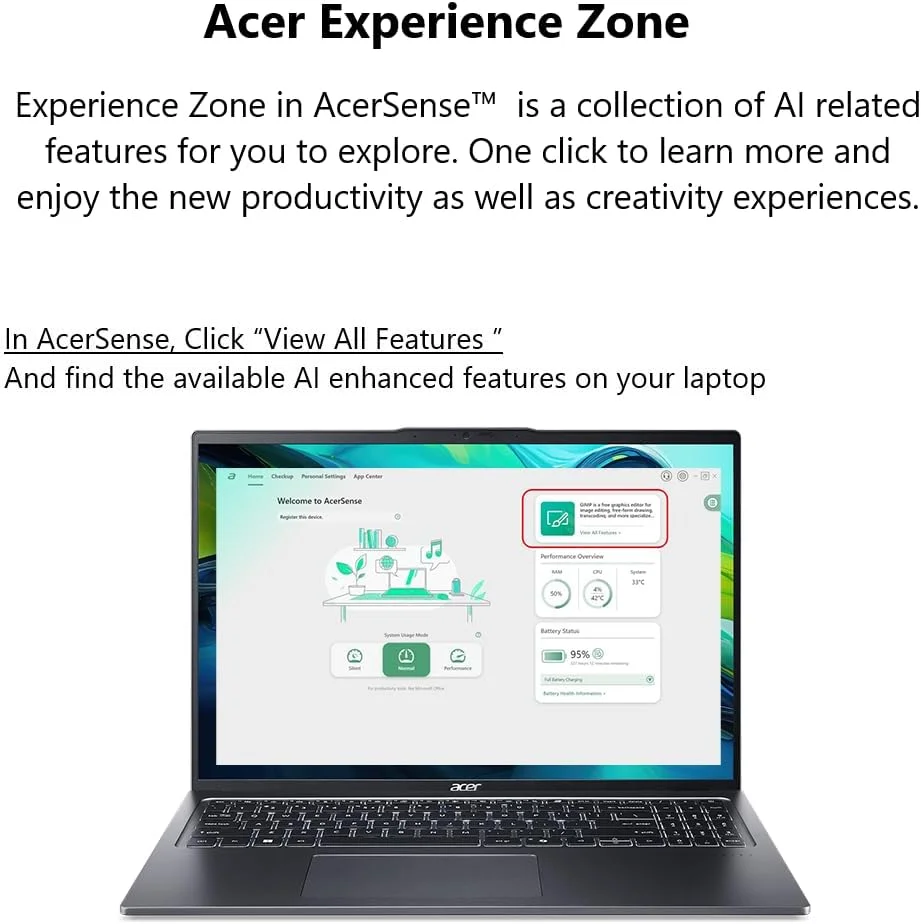 لپ تاپ Acer Swift Go 16 | صفحه نمایش لمسی 16 اینچی 1920x1200 | پردازنده Intel Core Ultra 9 نسل سیزدهم i9-13900H | 16 گیگابایت LPDDR5X | 1 ترابایت SSD | Wi-Fi 7 لپ تاپ Acer Swift Go 16 | صفحه نمایش لمسی 16 اینچی 1920x1200 | پردازنده Intel Core Ultra 9 نسل سیزدهم i9-13900H | 16 گیگابایت LPDDR5X | 1 ترابایت SSD | Wi-Fi 7