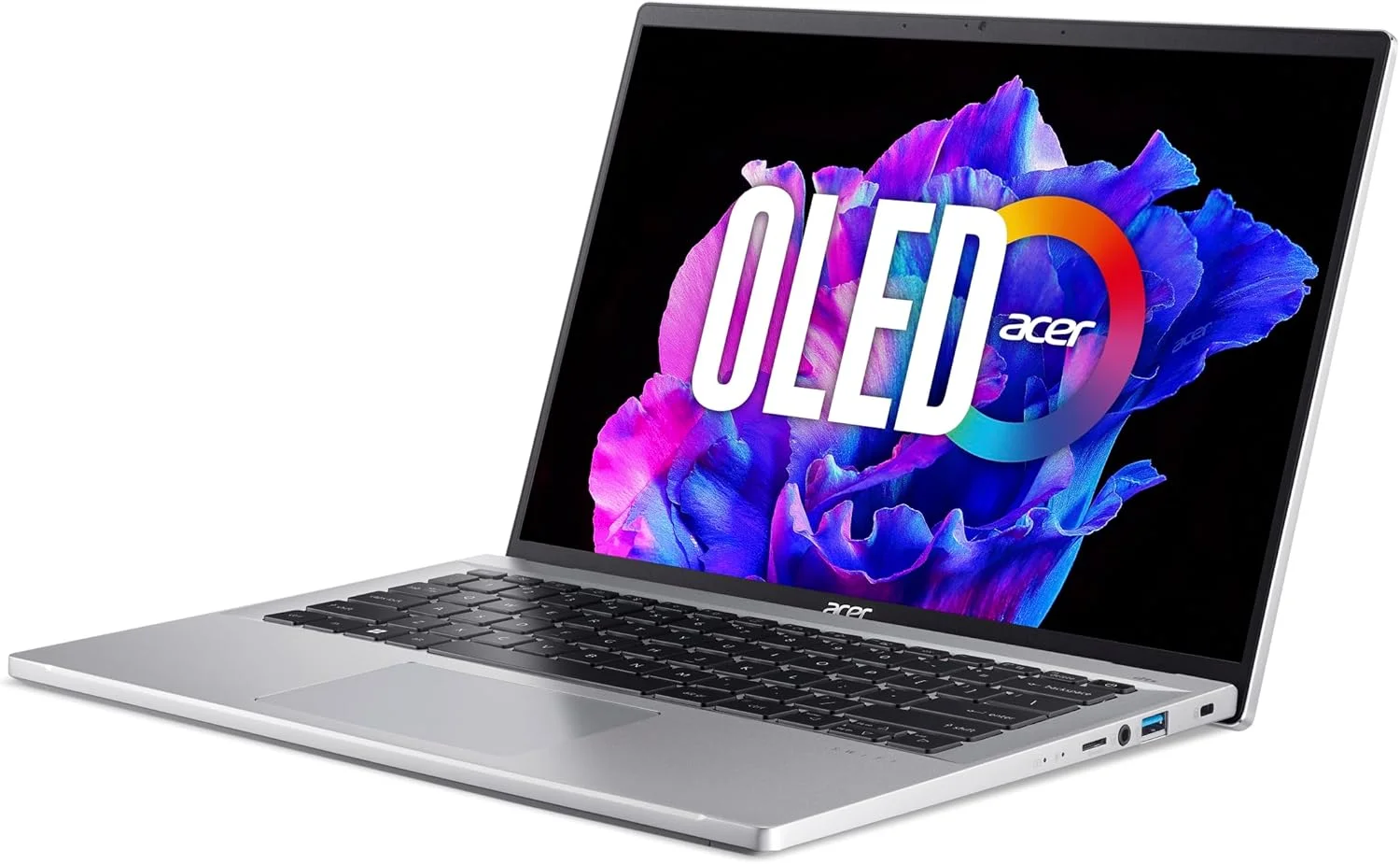لپ تاپ فوق العاده باریک Acer Swift Go LPT نسل سیزدهم Intel Core i5-1335U با 10 هسته تا 4.60 گیگاهرتز / 8 گیگابایت رم LPDDR5 / 512 گیگابایت SSD / گرافیک Intel Iris XE / 14 اینچ 2.8K OLED DCI-P3 100% sRGB / FP / صفحه کلید با نور پس زمینه / Win11 Home نقره ای لپ تاپ فوق العاده باریک Acer Swift Go LPT نسل سیزدهم Intel Core i5-1335U با 10 هسته تا 4.60 گیگاهرتز / 8 گیگابایت رم LPDDR5 / 512 گیگابایت SSD / گرافیک Intel Iris XE / 14 اینچ 2.8K OLED DCI-P3 100% sRGB / FP / صفحه کلید با نور پس زمینه / Win11 Home نقره ای