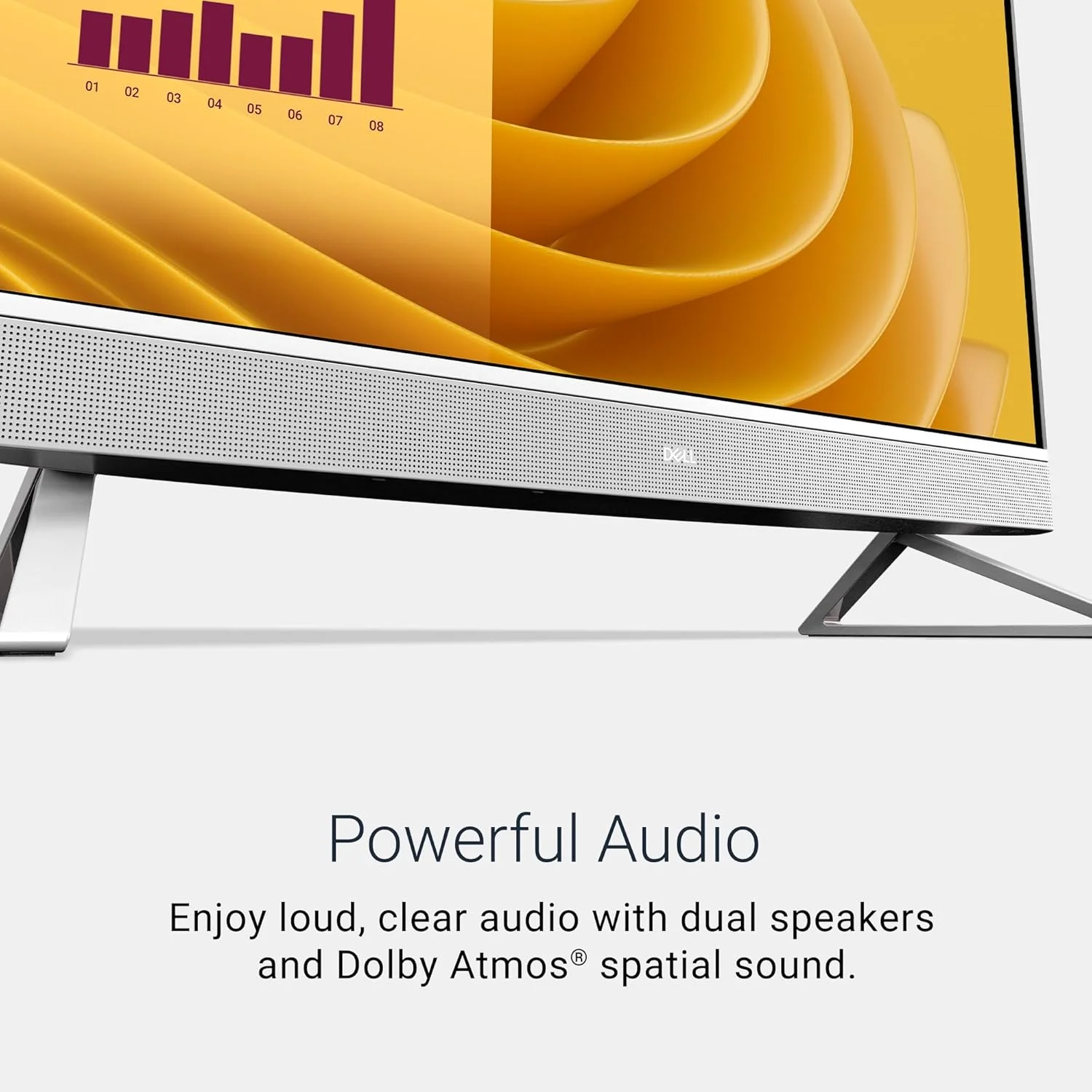 کامپیوتر همه کاره 27 اینچی دل مدل ec27250 با صفحه نمایش لمسی FHD، پردازنده Intel Core 7 150U، کارت گرافیک NVIDIA GeForce MX570A 2GB GDDR6، رم 32GB DDR5، حافظه SSD 1TB، ویندوز 11 پرو، خدمات در محل - سفید