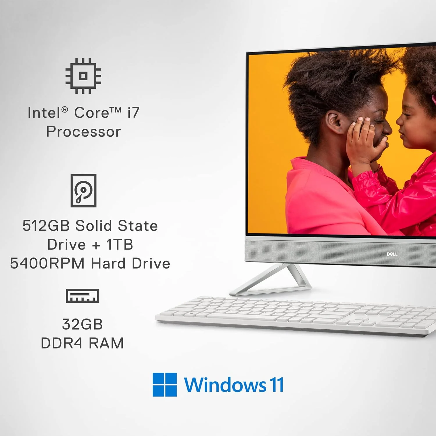 کامپیوتر همه کاره Dell Inspiron 7720 - صفحه نمایش لمسی 27 اینچی FHD، پردازنده Core i7-1355U، رم 32 گیگابایتی، 512 گیگابایت SSD + 1 ترابایت HDD، کارت گرافیک NVIDIA GeForce MX550 GDDR6، ویندوز 11 پرو، 1 سال پشتیبانی پریمیوم + 6 ماه Migrate - سفید کامپیوتر همه کاره Dell Inspiron 7720 - صفحه نمایش لمسی 27 اینچی FHD، پردازنده Core i7-1355U، رم 32 گیگابایتی، 512 گیگابایت SSD + 1 ترابایت HDD، کارت گرافیک NVIDIA GeForce MX550 GDDR6، ویندوز 11 پرو، 1 سال پشتیبانی پریمیوم + 6 ماه Migrate - سفید