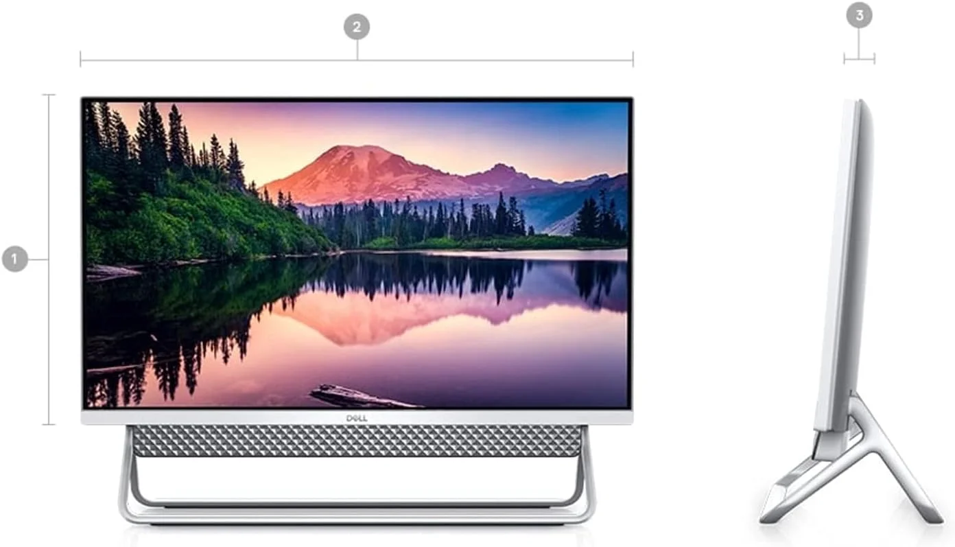 کامپیوتر همه کاره Dell Inspiron 5400 (2020) – صفحه نمایش 23.8 اینچی FHD IPS | پردازنده نسل 11 اینتل Core i3 تا 4.1 گیگاهرتز | 8 گیگابایت رم | 1 ترابایت هارد دیسک | ویندوز 10 هوم | کامپیوتر AIO شیک برای دفتر، مطالعه و استریم کامپیوتر همه کاره Dell Inspiron 5400 (2020) – صفحه نمایش 23.8 اینچی FHD IPS | پردازنده نسل 11 اینتل Core i3 تا 4.1 گیگاهرتز | 8 گیگابایت رم | 1 ترابایت هارد دیسک | ویندوز 10 هوم | کامپیوتر AIO شیک برای دفتر، مطالعه و استریم