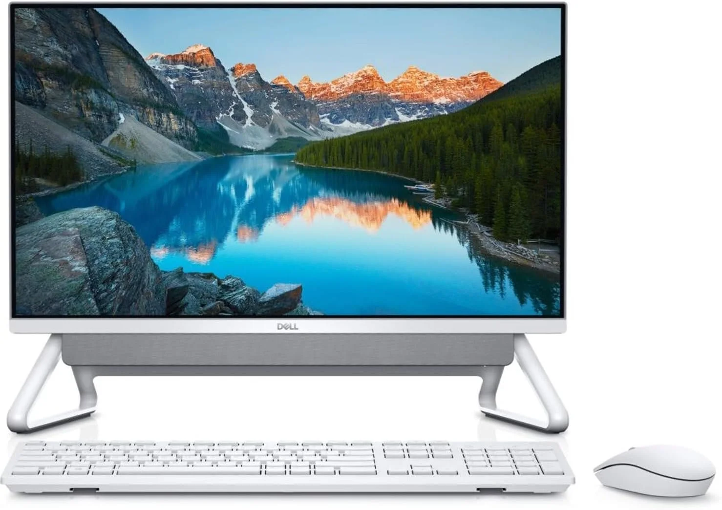 کامپیوتر رومیزی آل این وان Dell Inspiron 5400، پردازنده نسل 11 اینتل Core i3-1115G4، صفحه نمایش 23.8 اینچی FHD، هارد دیسک 1 ترابایتی، 8 گیگابایت رم، گرافیک Intel® UHD، ویندوز 10 هوم، کیبورد انگلیسی، سفید