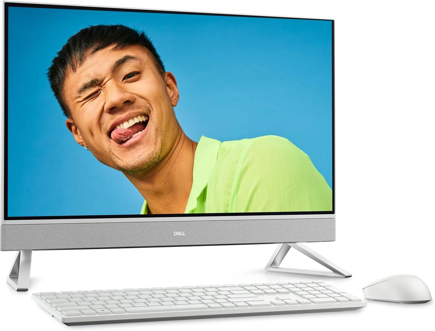 کامپیوتر رومیزی آل این وان لمسی 27 اینچی FHD دل Inspiron 7710 مدل 2022، پردازنده 10 هسته ای نسل 12 اینتل i7-1255U، گرافیک GeForce MX550، رم 32 گیگابایت DDR4، حافظه 1 ترابایت NVMe SSD + 1 ترابایت HDD، وای فای 6E، بلوتوث، پورت RJ45 LAN، ویندوز 11 پرو