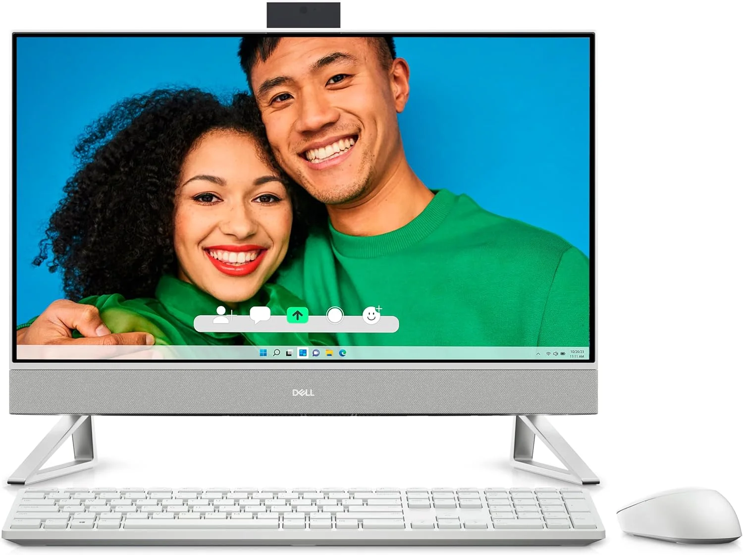 کامپیوتر رومیزی آل این وان Dell Inspiron، مدل 2025، صفحه نمایش لمسی 27 اینچی IPS 1920x1080 با نرخ 60 هرتز، پردازنده Intel-10 Core 7 150U، کارت گرافیک NVIDIA GeForce MX570A، رم 64 گیگابایتی DDR4، حافظه SSD 2 ترابایتی، ویندوز 11 هوم، Wi-Fi، BT 5.3، دوربین 5 مگاپیکسلی + IR، رنگ سفید