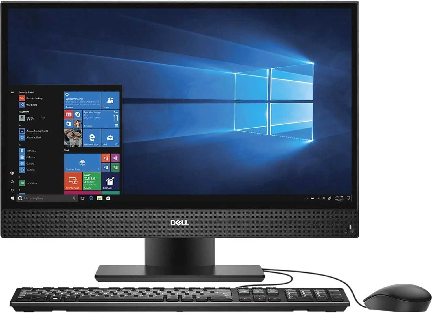 کامپیوتر همه کاره Dell OptiPlex 5260 با پردازنده Intel Core i5-8500، رم 8 گیگابایتی، حافظه SSD M.2 با ظرفیت 512 گیگابایت، صفحه نمایش 21.5 اینچی غیر لمسی، ویندوز 10 پرو، کیبورد و ماوس Dell