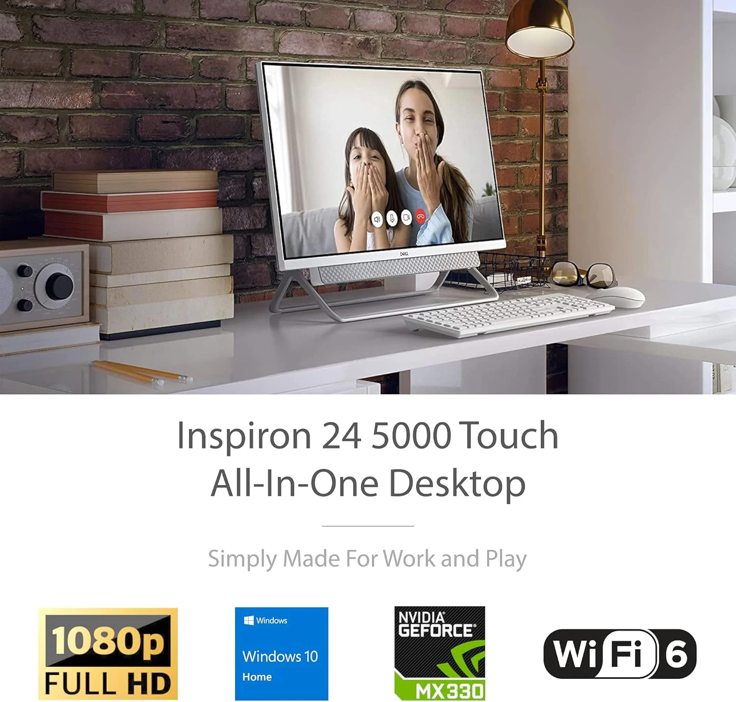 کامپیوتر همه کاره DELL Inspiron 24 5000 مدل 2021، صفحه نمایش لمسی 24 اینچی FHD، پردازنده i7-1165G7، کارت گرافیک GeForce MX330، رم 16 گیگابایتی، حافظه SSD 1 ترابایتی، وب کم، WiFi 6، بلوتوث 5.1، کیبورد و ماوس بی سیم، ویندوز 10 هوم کامپیوتر همه کاره DELL Inspiron 24 5000 مدل 2021، صفحه نمایش لمسی 24 اینچی FHD، پردازنده i7-1165G7، کارت گرافیک GeForce MX330، رم 16 گیگابایتی، حافظه SSD 1 ترابایتی، وب کم، WiFi 6، بلوتوث 5.1، کیبورد و ماوس بی سیم، ویندوز 10 هوم