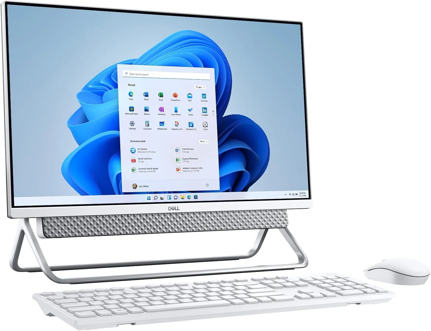 کامپیوتر رومیزی آل این وان Dell Inspiron 5400 24 مدل 2022، صفحه نمایش لمسی 23.8 اینچی FHD، پردازنده Intel Quad-Core i5-1135G7 (بهتر از i7-1065G7)، رم 64 گیگابایتی DDR4، حافظه SSD 512 گیگابایتی PCIe + حافظه SSD 2 ترابایتی، WiFi 6، بلوتوث 5.1، وب کم، ویندوز 11