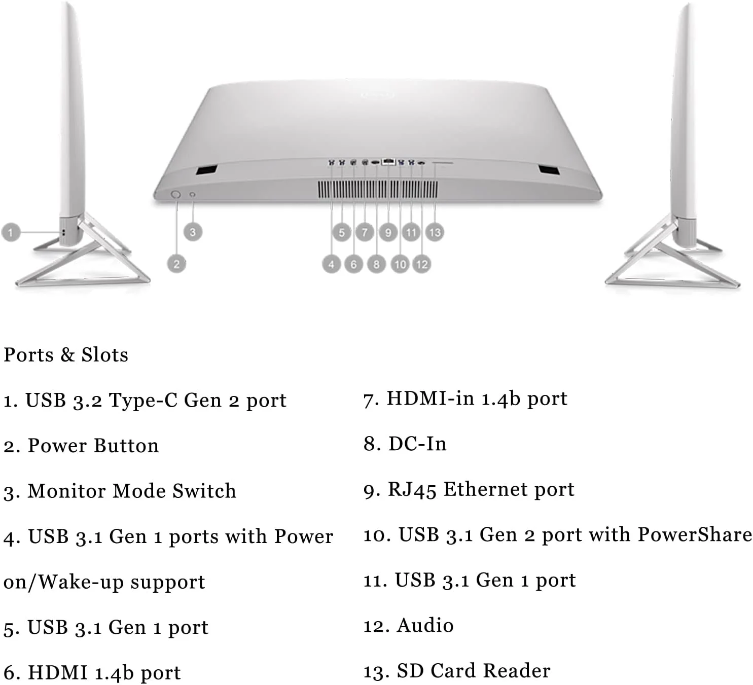 کامپیوتر رومیزی آل این وان لمسی 23.8 اینچی FHD Dell Inspiron 24 5410 مدل 2023، پردازنده نسل دوازدهم اینتل 10 هسته ای i5-1235U، رم 64 گیگابایتی DDR4، حافظه SSD 2 ترابایتی PCIe، وای فای 6، بلوتوث 5.2، سفید صدفی، ویندوز 11 پرو کامپیوتر رومیزی آل این وان لمسی 23.8 اینچی FHD Dell Inspiron 24 5410 مدل 2023، پردازنده نسل دوازدهم اینتل 10 هسته ای i5-1235U، رم 64 گیگابایتی DDR4، حافظه SSD 2 ترابایتی PCIe، وای فای 6، بلوتوث 5.2، سفید صدفی، ویندوز 11 پرو
