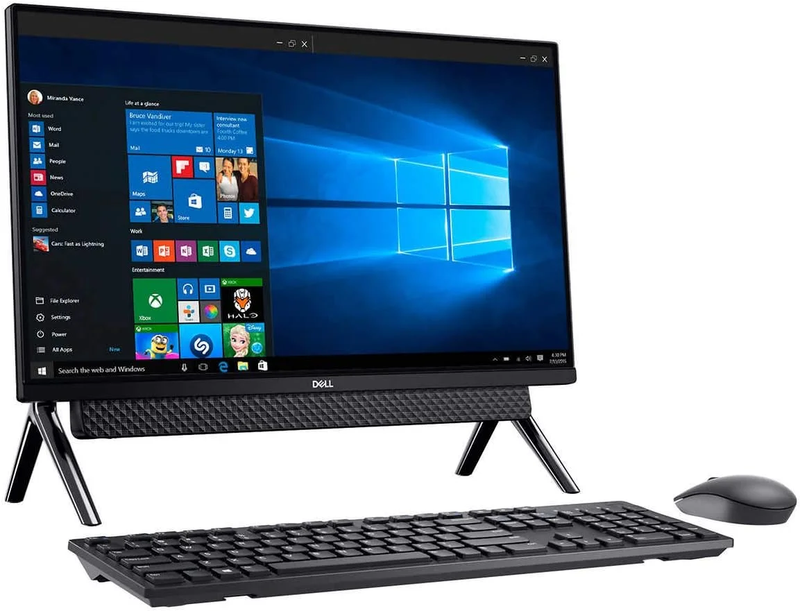 کامپیوتر رومیزی آل این وان Dell Inspiron 27 7790 مدل 2020، صفحه نمایش 27 اینچی FHD IPS، پردازنده نسل دهم Intel Quad-Core i5-10210U (بهتر از i7-8550U)، رم 8 گیگابایتی DDR4، حافظه SSD 256 گیگابایتی PCIe، هارد دیسک 1 ترابایتی، ویندوز 10