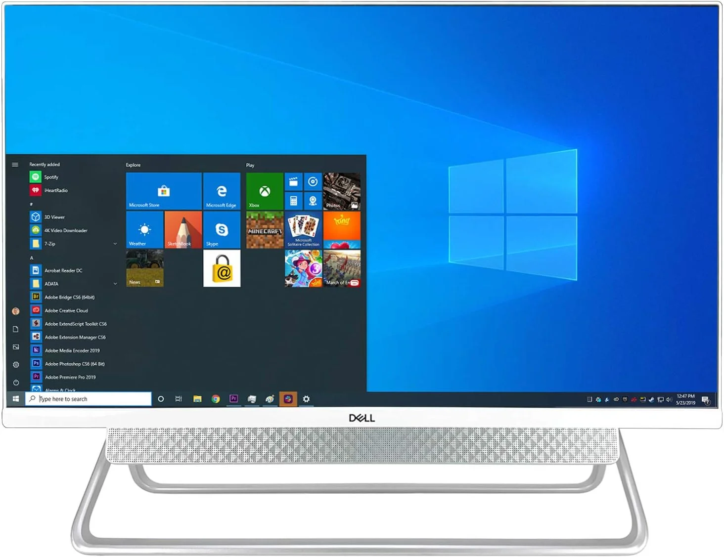 کامپیوتر رومیزی آل این وان لمسی 27 اینچی FHD دل Inspiron 7700 + هاب USB TEKi - پردازنده نسل 11 اینتل Core i7-1165G7 تا 4.7 گیگاهرتز، 16 گیگابایت رم، 1 ترابایت حافظه SSD، گرافیک Intel Iris Xe، ویندوز 10 هوم