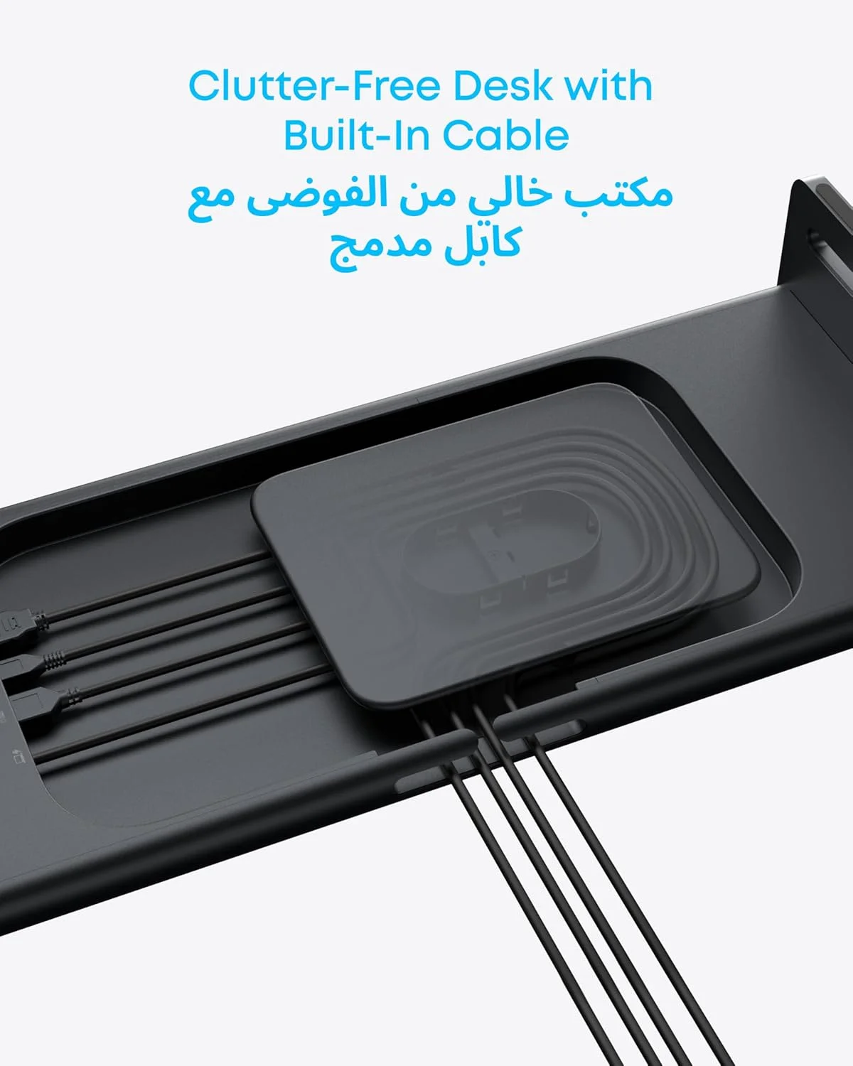 هاب USB-C انکر، پایه مانیتور آلومینیومی 10 در 1 با 100 وات PD، پورت های USB 5Gbps و نمایشگر HDMI 4K@60Hz، کابل داخلی 3.3 فوتی، میز بدون درهم و برهم برای MacBook، Dell و دستگاه های USB-C با عملکرد کامل هاب USB-C انکر، پایه مانیتور آلومینیومی 10 در 1 با 100 وات PD، پورت های USB 5Gbps و نمایشگر HDMI 4K@60Hz، کابل داخلی 3.3 فوتی، میز بدون درهم و برهم برای MacBook، Dell و دستگاه های USB-C با عملکرد کامل