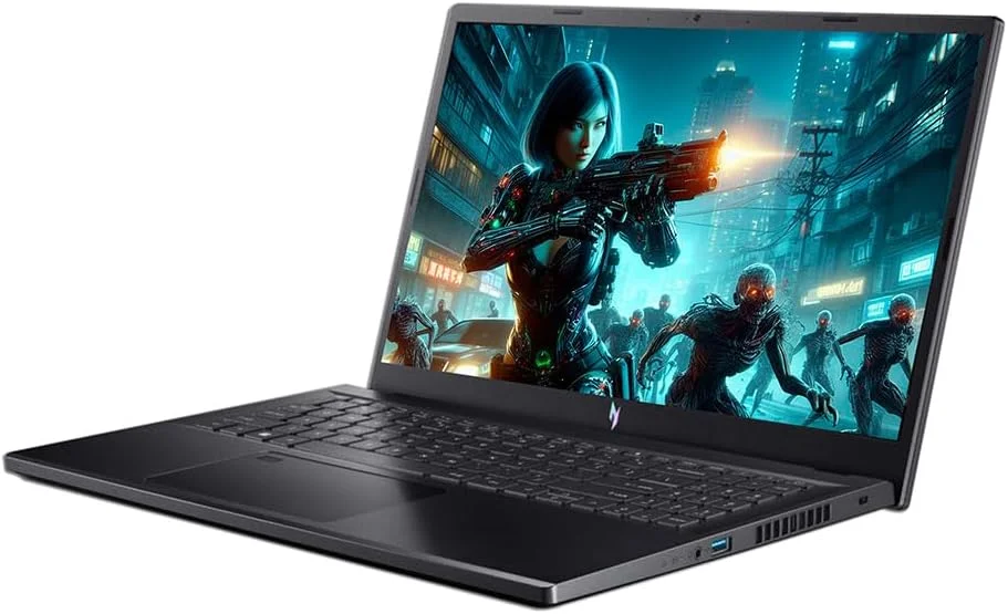 لپ تاپ گیمینگ Acer Nitro V 15 با نمایشگر 15.6 اینچی، پردازنده Core i5-13420H، رم 16 گیگابایتی DDR5، حافظه SSD 512 گیگابایتی، گرافیک 4 گیگابایتی Nvidia RTX 2050، ویندوز 11 انگلیسی، صفحه کلید انگلیسی، مشکی (ارتقا یافته)