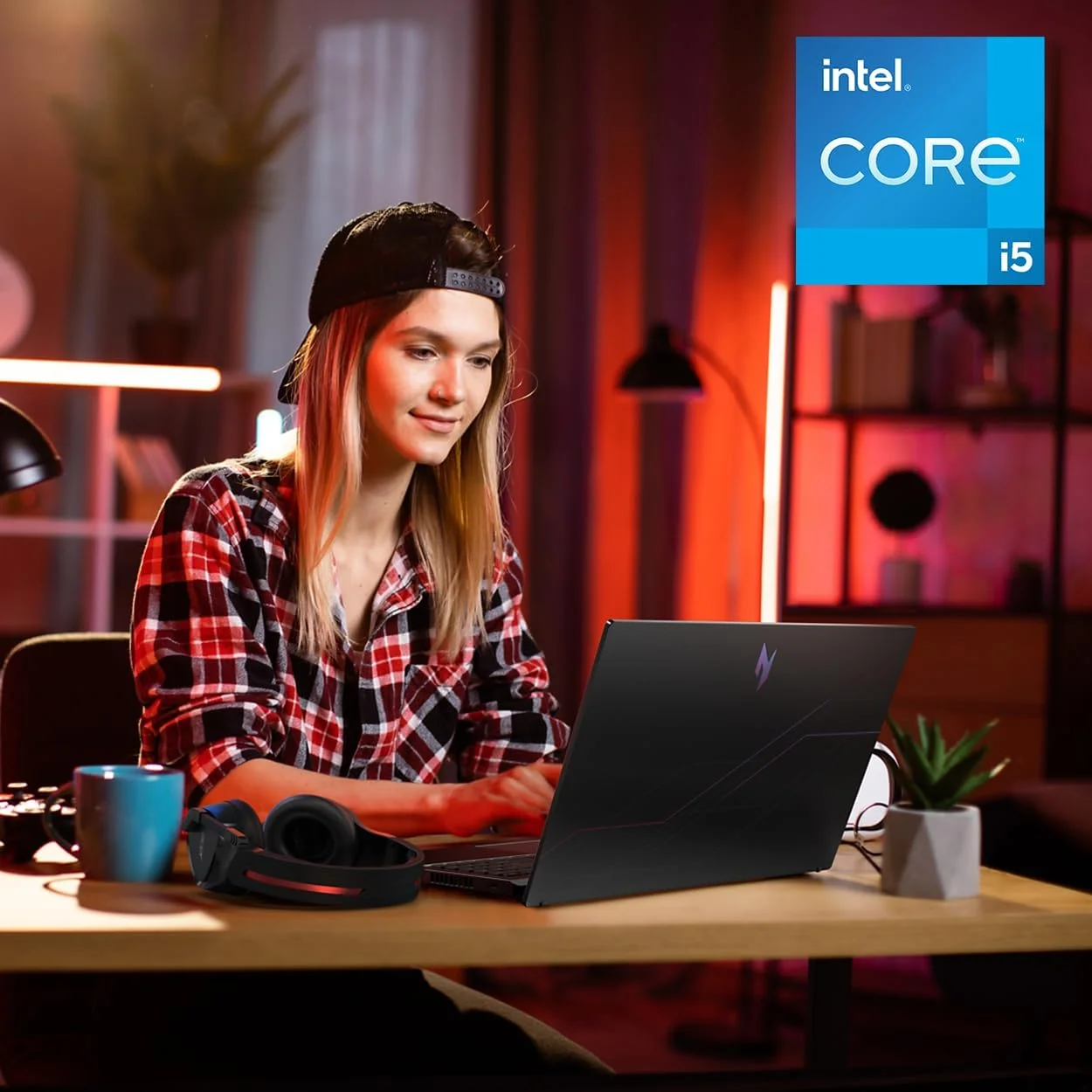 لپ تاپ گیمینگ ایسر نیترو V | پردازنده Intel Core i5-13420H | پردازنده گرافیکی NVIDIA GeForce RTX 4050 | صفحه نمایش 15.6 اینچی FHD IPS 165 هرتز | 8 گیگابایت DDR5 | 512 گیگابایت SSD Gen 4 | Wi-Fi 6 | کیبورد با نور پس زمینه | ANV15-52-586Z