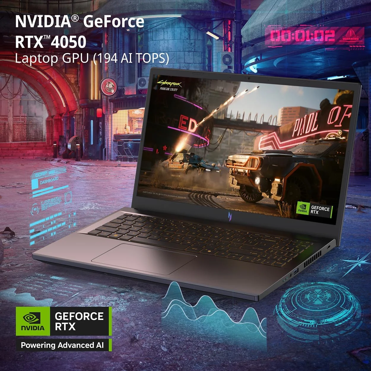 لپ تاپ گیمینگ ایسر نیترو V | پردازنده Intel Core i5-13420H | پردازنده گرافیکی NVIDIA GeForce RTX 4050 | صفحه نمایش 15.6 اینچی FHD IPS 165 هرتز | 8 گیگابایت DDR5 | 512 گیگابایت SSD Gen 4 | Wi-Fi 6 | کیبورد با نور پس زمینه | ANV15-52-586Z