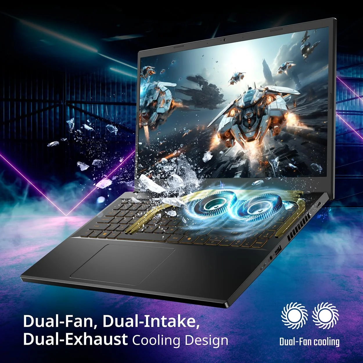 لپ تاپ گیمینگ ایسر نیترو V | پردازنده Intel Core i5-13420H | پردازنده گرافیکی NVIDIA GeForce RTX 4050 | صفحه نمایش 15.6 اینچی FHD IPS 165 هرتز | 8 گیگابایت DDR5 | 512 گیگابایت SSD Gen 4 | Wi-Fi 6 | کیبورد با نور پس زمینه | ANV15-52-586Z