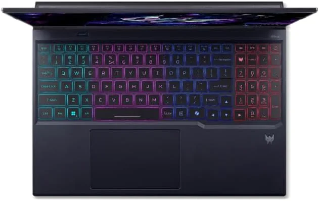 لپ تاپ گیمینگ ایسر Predator Helios Neo 16 AI با پردازنده Intel Ultra 9-275HX (24 هسته ای، 13 TOPS AI)، رم 16 گیگابایت DDR5، حافظه SSD 1 ترابایت، کارت گرافیک 8 گیگابایت GDDR7 NVIDIA GeForce RTX™ 5060، صفحه نمایش 16 اینچ 180 هرتز - ویندوز 11 پرو، مشکی (1 سال گارانتی ایسر) لپ تاپ گیمینگ ایسر Predator Helios Neo 16 AI با پردازنده Intel Ultra 9-275HX (24 هسته ای، 13 TOPS AI)، رم 16 گیگابایت DDR5، حافظه SSD 1 ترابایت، کارت گرافیک 8 گیگابایت GDDR7 NVIDIA GeForce RTX™ 5060، صفحه نمایش 16 اینچ 180 هرتز - ویندوز 11 پرو، مشکی (1 سال گارانتی ایسر)
