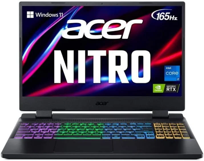 لپ تاپ گیمینگ ایسر Nitro 5 مدل AN515-58، صفحه نمایش 15.6 اینچ QHD 165 هرتز، پردازنده Intel Core i7-12700H، 14 هسته 2.3 گیگاهرتز، کارت گرافیک GeForce RTX 3070Ti، رم 16 گیگابایت DDR4، حافظه SSD 512 گیگابایت، ویندوز 11 هوم، Wi-Fi 6، پد ماوس TWE