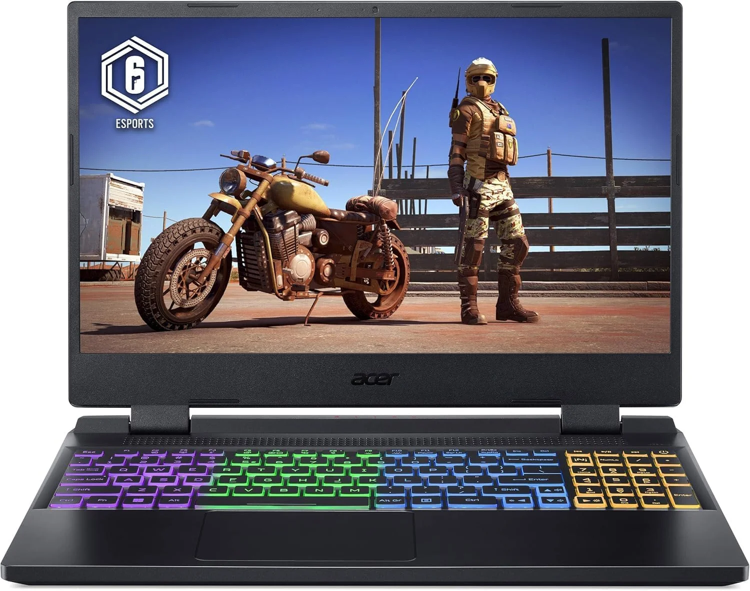 لپ تاپ گیمینگ ایسر نیترو 5 با صفحه نمایش 15.6 اینچی FHD IPS - پردازنده نسل دوازدهم Intel Core i7-12650H - رم 16 گیگابایتی DDR5 - حافظه SSD 512 گیگابایتی PCIe NVMe - گرافیک 6 گیگابایتی NVIDIA GeForce RTX 4050 - نور پس زمینه RGB - ویندوز 11