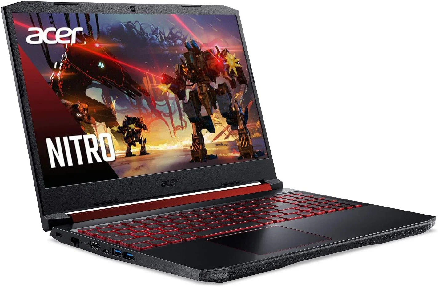 لپ تاپ گیمینگ Acer Nitro 5، نسل نهم پردازنده Intel Core i5-9300H، کارت گرافیک NVIDIA GeForce GTX 1650، صفحه نمایش 15.6 اینچی Full HD IPS، رم 8 گیگابایتی DDR4، حافظه SSD NVMe 256 گیگابایتی، Wi-Fi 6، کیبورد با نور پس زمینه، دارای Alexa داخلی، AN515-54-5812 لپ تاپ گیمینگ Acer Nitro 5، نسل نهم پردازنده Intel Core i5-9300H، کارت گرافیک NVIDIA GeForce GTX 1650، صفحه نمایش 15.6 اینچی Full HD IPS، رم 8 گیگابایتی DDR4، حافظه SSD NVMe 256 گیگابایتی، Wi-Fi 6، کیبورد با نور پس زمینه، دارای Alexa داخلی، AN515-54-5812