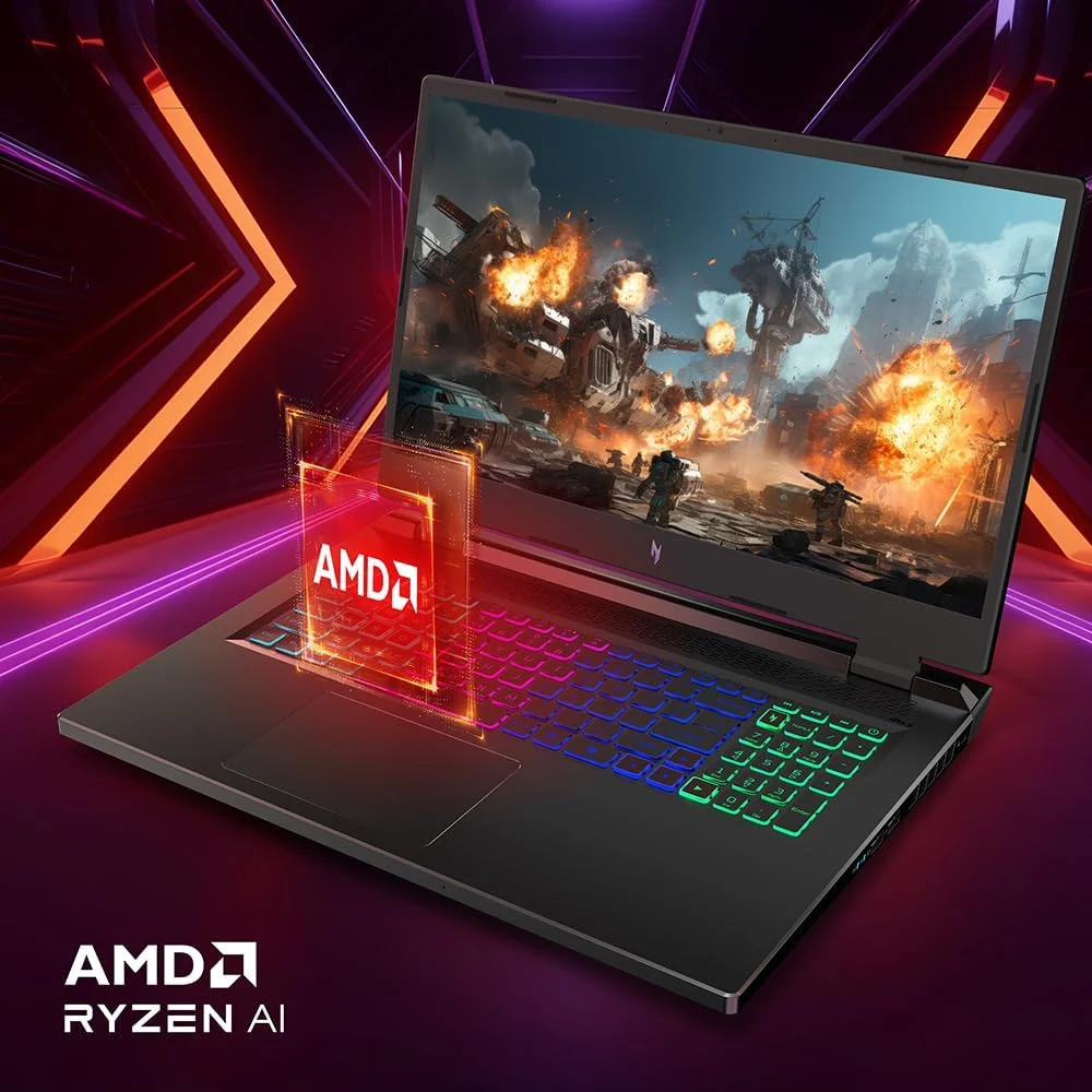 لپ تاپ گیمینگ Acer Nitro 17 | پردازنده شش هسته ای AMD Ryzen 5 8645HS با قابلیت هوش مصنوعی | کارت گرافیک NVIDIA GeForce RTX 4050 | صفحه نمایش 17.3 اینچی FHD IPS 165Hz | 16 گیگابایت DDR5 | 512 گیگابایت SSD | Wi-Fi 6E | AN17-42-R61S