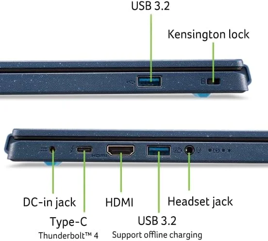 لپ تاپ Acer Aspire Vero 14 Evo نسل سیزدهم Intel Core i5-1335U با 10 هسته تا 4.60 گیگاهرتز / 8 گیگابایت رم DDR4 / 512 گیگابایت SSD / گرافیک Intel Iris XE / صفحه نمایش 14 اینچی FHD IPS / ویندوز 11 / آخرین WiFi-6E / حسگر اثر انگشت / کیبورد با نور پس زمینه / آبی ماریانا لپ تاپ Acer Aspire Vero 14 Evo نسل سیزدهم Intel Core i5-1335U با 10 هسته تا 4.60 گیگاهرتز / 8 گیگابایت رم DDR4 / 512 گیگابایت SSD / گرافیک Intel Iris XE / صفحه نمایش 14 اینچی FHD IPS / ویندوز 11 / آخرین WiFi-6E / حسگر اثر انگشت / کیبورد با نور پس زمینه / آبی ماریانا
