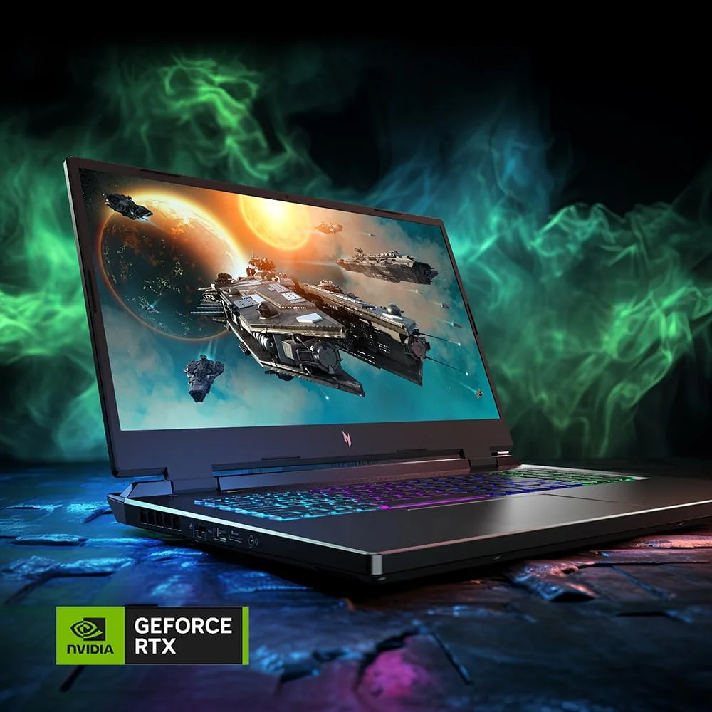 لپ تاپ گیمینگ Acer Nitro 17 | پردازنده شش هسته ای AMD Ryzen 5 8645HS با قابلیت هوش مصنوعی | کارت گرافیک NVIDIA GeForce RTX 4050 | صفحه نمایش 17.3 اینچی FHD IPS 165Hz | 16 گیگابایت DDR5 | 512 گیگابایت SSD | Wi-Fi 6E | AN17-42-R61S