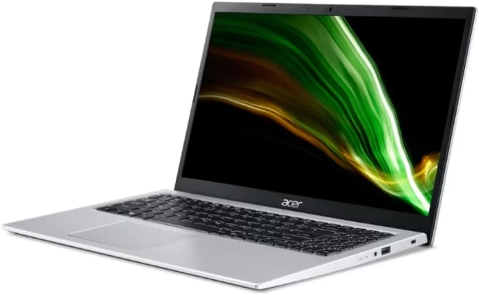 لپ تاپ Acer Aspire، صفحه نمایش 15.6 اینچی FHD (1920x1080) LCD، پردازنده Intel i5-1135G7، رم 12 گیگابایتی DDR4، حافظه SSD 512 گیگابایتی PCIe، وب کم، HDMI، RJ45، Wi-Fi 6، ویندوز 11 Home، نقره ای، پد ماوس TWE لپ تاپ Acer Aspire، صفحه نمایش 15.6 اینچی FHD (1920x1080) LCD، پردازنده Intel i5-1135G7، رم 12 گیگابایتی DDR4، حافظه SSD 512 گیگابایتی PCIe، وب کم، HDMI، RJ45، Wi-Fi 6، ویندوز 11 Home، نقره ای، پد ماوس TWE