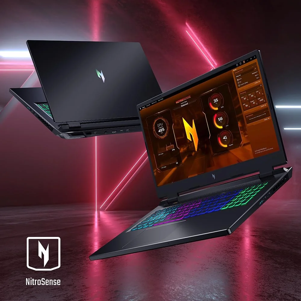 لپ تاپ گیمینگ Acer Nitro 17 | پردازنده شش هسته ای AMD Ryzen 5 8645HS با قابلیت هوش مصنوعی | کارت گرافیک NVIDIA GeForce RTX 4050 | صفحه نمایش 17.3 اینچی FHD IPS 165Hz | 16 گیگابایت DDR5 | 512 گیگابایت SSD | Wi-Fi 6E | AN17-42-R61S