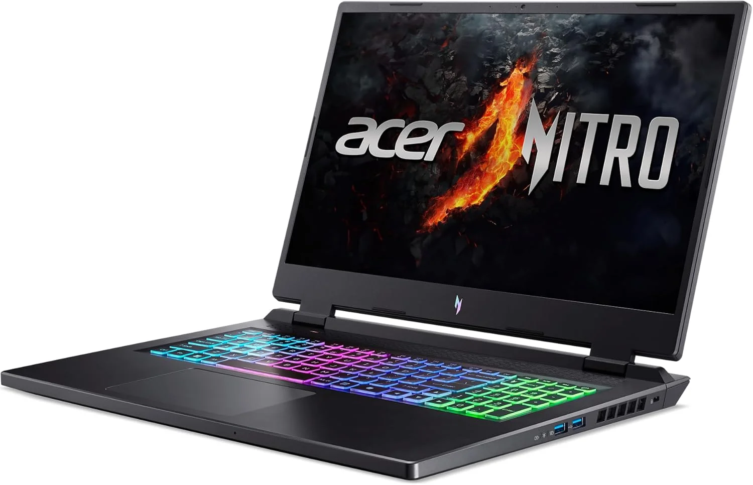 لپ تاپ گیمینگ Acer Nitro 17 | پردازنده شش هسته ای AMD Ryzen 5 8645HS با قابلیت هوش مصنوعی | کارت گرافیک NVIDIA GeForce RTX 4050 | صفحه نمایش 17.3 اینچی FHD IPS 165Hz | 16 گیگابایت DDR5 | 512 گیگابایت SSD | Wi-Fi 6E | AN17-42-R61S