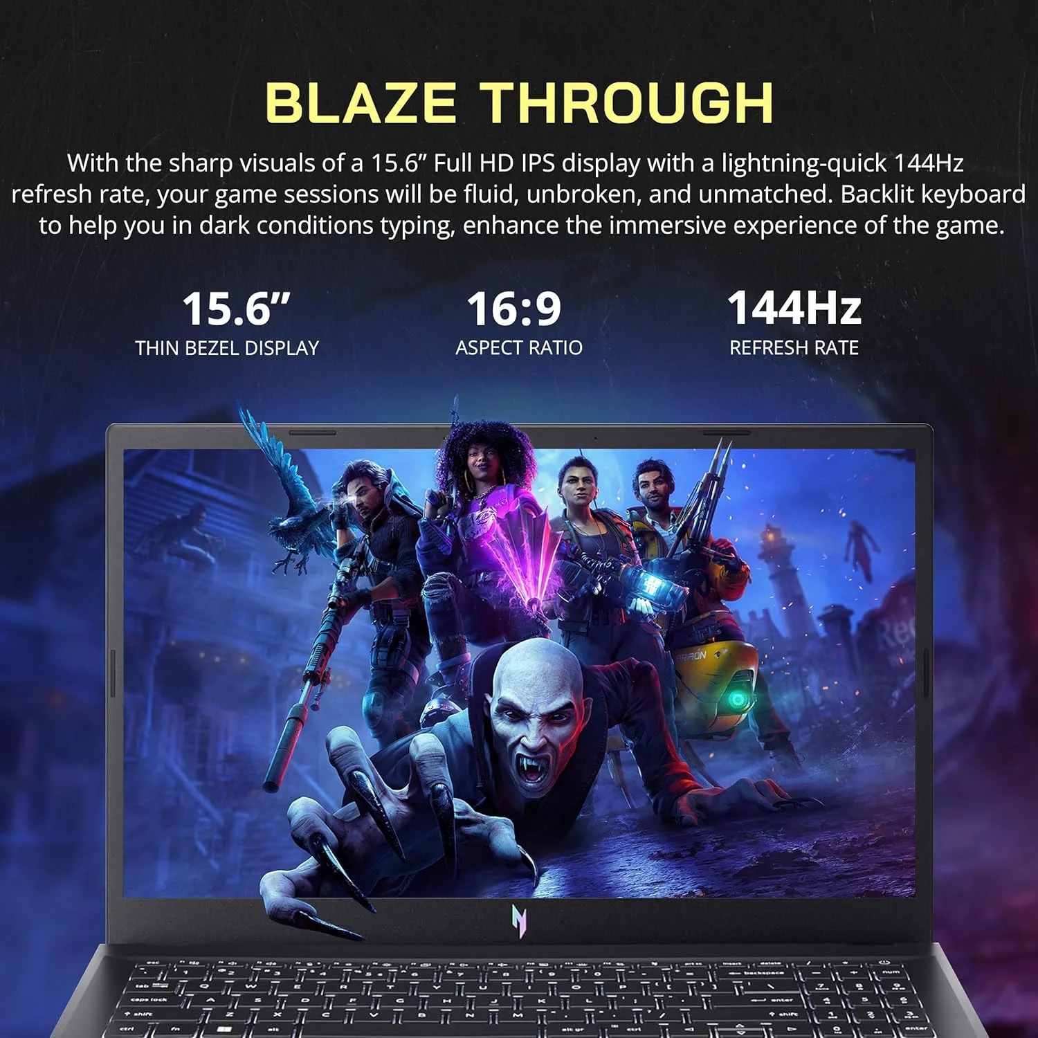 لپ تاپ گیمینگ Acer Nitro V 15 با صفحه نمایش 15.6 اینچی FHD IPS 144Hz، پردازنده Intel i9-13900H، رم 32 گیگابایتی DDR5، حافظه SSD 1 ترابایتی، کارت گرافیک GeForce RTX 4060 8GB GDDR6، کیبورد با نور پس زمینه، Wi-Fi 6، ویندوز 11 پرو، مشکی، به همراه داک استیشن 256 گیگابایتی لپ تاپ گیمینگ Acer Nitro V 15 با صفحه نمایش 15.6 اینچی FHD IPS 144Hz، پردازنده Intel i9-13900H، رم 32 گیگابایتی DDR5، حافظه SSD 1 ترابایتی، کارت گرافیک GeForce RTX 4060 8GB GDDR6، کیبورد با نور پس زمینه، Wi-Fi 6، ویندوز 11 پرو، مشکی، به همراه داک استیشن 256 گیگابایتی