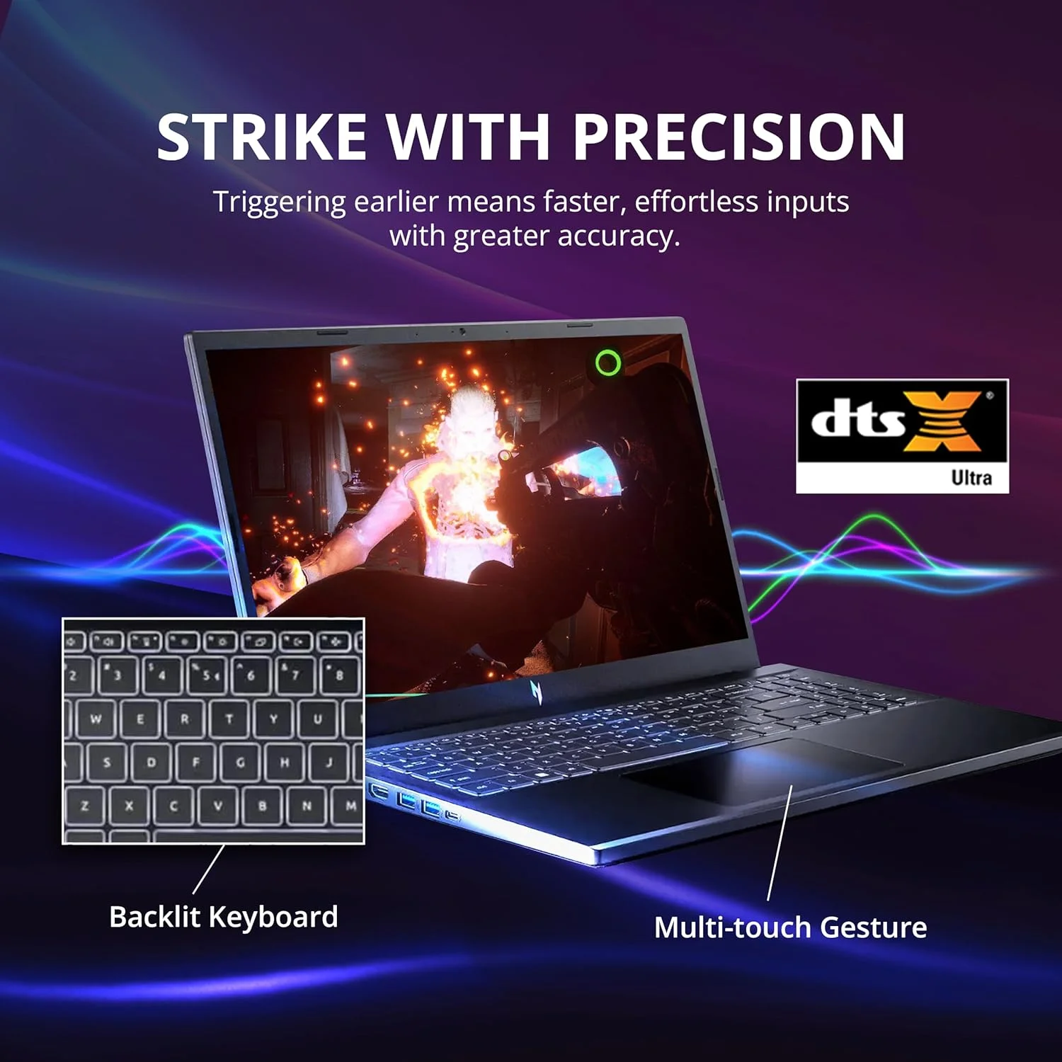 لپ تاپ گیمینگ Acer Nitro V 15 با صفحه نمایش 15.6 اینچی FHD IPS 144Hz، پردازنده Intel i9-13900H، رم 32 گیگابایتی DDR5، حافظه SSD 1 ترابایتی، کارت گرافیک GeForce RTX 4060 8GB GDDR6، کیبورد با نور پس زمینه، Wi-Fi 6، ویندوز 11 پرو، مشکی، به همراه داک استیشن 256 گیگابایتی لپ تاپ گیمینگ Acer Nitro V 15 با صفحه نمایش 15.6 اینچی FHD IPS 144Hz، پردازنده Intel i9-13900H، رم 32 گیگابایتی DDR5، حافظه SSD 1 ترابایتی، کارت گرافیک GeForce RTX 4060 8GB GDDR6، کیبورد با نور پس زمینه، Wi-Fi 6، ویندوز 11 پرو، مشکی، به همراه داک استیشن 256 گیگابایتی