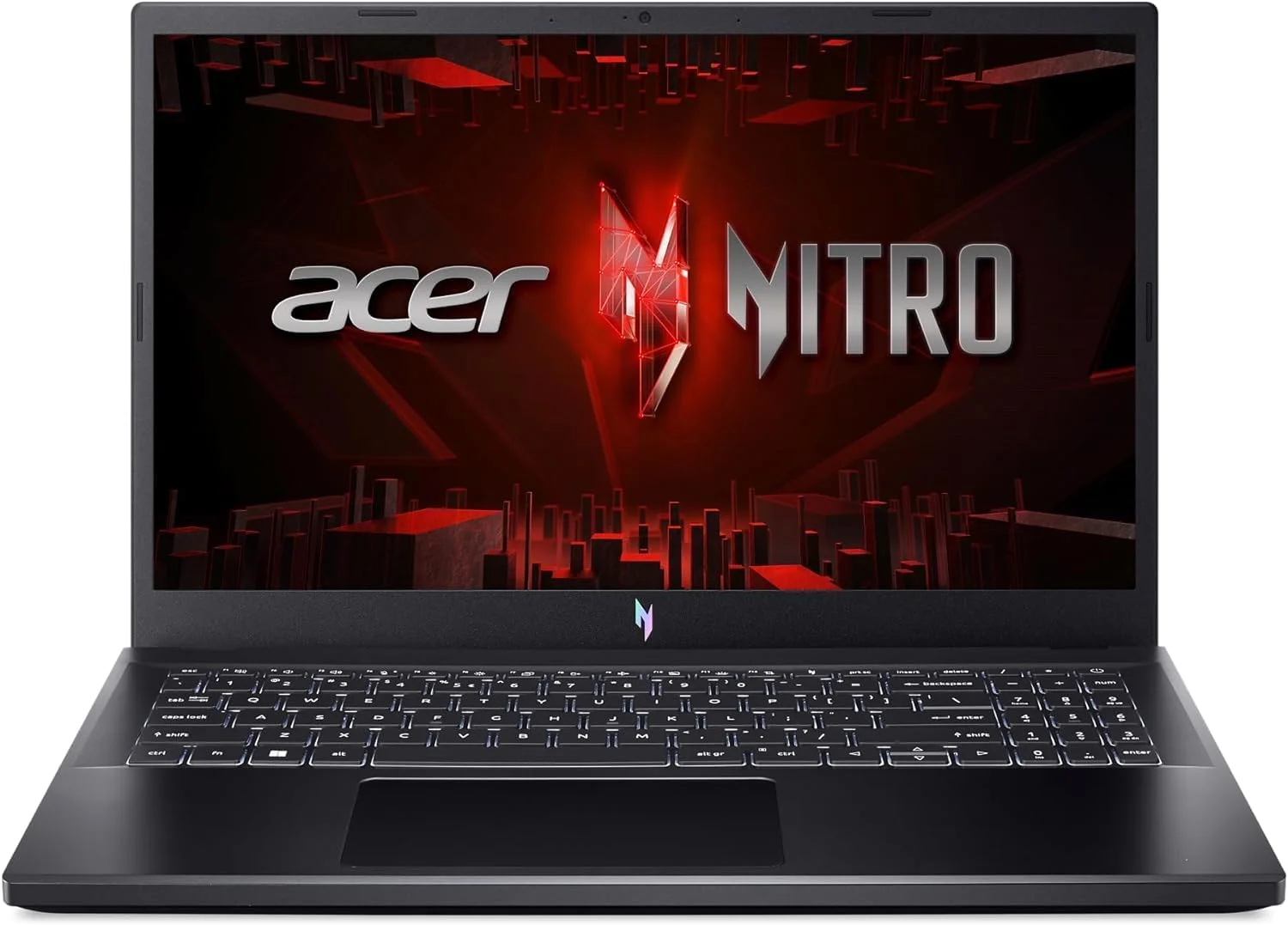 لپ تاپ گیمینگ ایسر Nitro V، پردازنده Intel i5-13420H، رم 16 گیگابایت، حافظه SSD 512 گیگابایت، صفحه نمایش 15.6 اینچ FHD، پورت HDMI، کیبورد با نور پس زمینه، کارت گرافیک NVIDIA RTX 3050 6GB، ویندوز 11