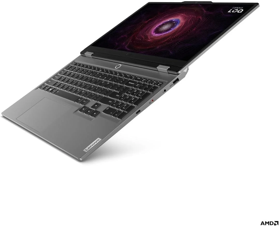 لپ تاپ گیمینگ لنوو LOQ 15ARP9 با تراشه هوش مصنوعی، صفحه نمایش 15.6 اینچی FHD IPS 100% SRGB 144Hz، پردازنده Ryzen 7 7435HS، رم 24 گیگابایت، حافظه SSD 1 ترابایت، کارت گرافیک RTX 4070 8GB GDDR6، نور پس زمینه Eng-Arb، ویندوز 11، خاکستری لونا - [83JC008CAX]