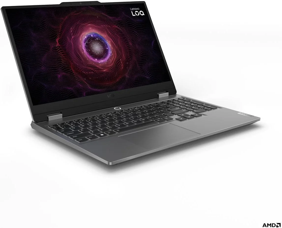 لپ تاپ گیمینگ لنوو LOQ 15ARP9 با تراشه هوش مصنوعی، صفحه نمایش 15.6 اینچی FHD IPS 100% SRGB 144Hz، پردازنده Ryzen 7 7435HS، رم 24 گیگابایت، حافظه SSD 1 ترابایت، کارت گرافیک RTX 4070 8GB GDDR6، نور پس زمینه Eng-Arb، ویندوز 11، خاکستری لونا - [83JC008CAX]