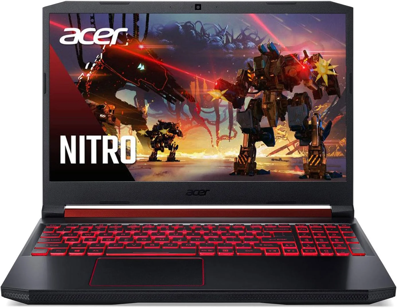لپ تاپ گیمینگ Acer Nitro 5، نسل نهم پردازنده Intel Core i7-9750H، کارت گرافیک NVIDIA GeForce RTX 2060، صفحه نمایش 15.6 اینچی Full HD IPS 144Hz، رم 16 گیگابایتی DDR4، حافظه SSD NVMe 256 گیگابایتی، Wi-Fi 6، Waves MaxxAudio، کیبورد با نور پس زمینه، AN515-54-728C