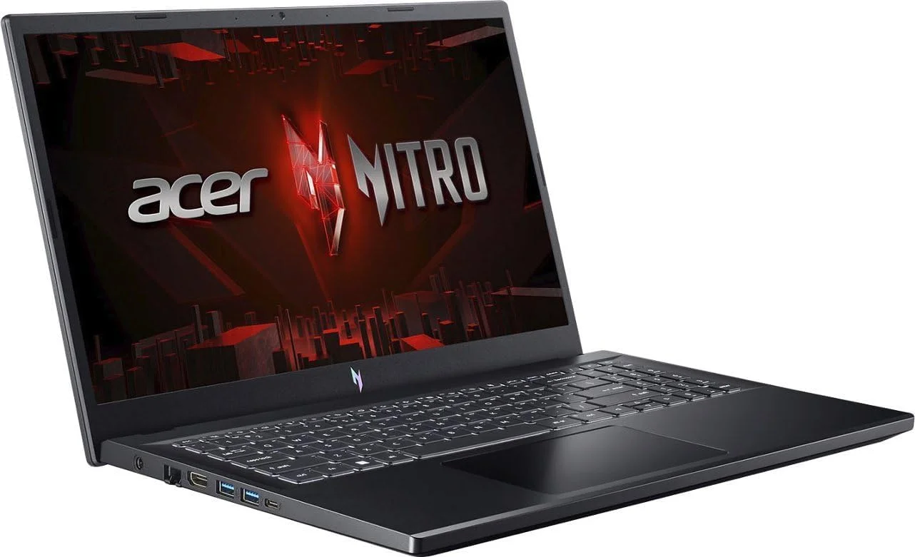 لپ تاپ گیمینگ Acer Nitro V ANV15 2024 با صفحه نمایش 15.6 اینچی FHD IPS 144Hz، پردازنده 10 هسته ای Intel i7-13620H، رم 16 گیگابایتی DDR5، حافظه SSD 512 گیگابایتی، کارت گرافیک NVIDIA GeForce RTX 4060 8GB، تاندربولت 4، وای فای 6، کیبورد با نور پس زمینه، ویندوز 11 هوم به همراه USB 32 گیگابایتی ONT