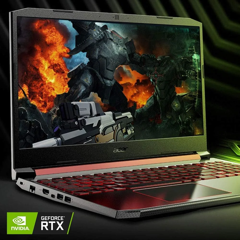 لپ تاپ گیمینگ Acer Nitro 5، نسل نهم پردازنده Intel Core i7-9750H، کارت گرافیک NVIDIA GeForce RTX 2060، صفحه نمایش 15.6 اینچی Full HD IPS 144Hz، رم 16 گیگابایتی DDR4، حافظه SSD NVMe 256 گیگابایتی، Wi-Fi 6، Waves MaxxAudio، کیبورد با نور پس زمینه، AN515-54-728C
