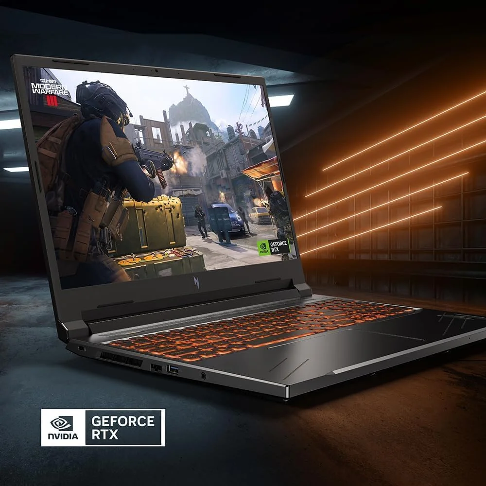 لپ تاپ گیمینگ ایسر Nitro V16 - صفحه نمایش 16 اینچی 165 هرتز WUXGA، پردازنده AMD Ryzen 7-8845HS (پردازنده هشت هسته ای با قابلیت هوش مصنوعی)، RTX 4060، رم 64 گیگابایتی DDR5، اس اس دی 4 ترابایتی، Microsoft Office و Windows 11 Pro مادام العمر و ماوس بی صدا لپ تاپ گیمینگ ایسر Nitro V16 - صفحه نمایش 16 اینچی 165 هرتز WUXGA، پردازنده AMD Ryzen 7-8845HS (پردازنده هشت هسته ای با قابلیت هوش مصنوعی)، RTX 4060، رم 64 گیگابایتی DDR5، اس اس دی 4 ترابایتی، Microsoft Office و Windows 11 Pro مادام العمر و ماوس بی صدا